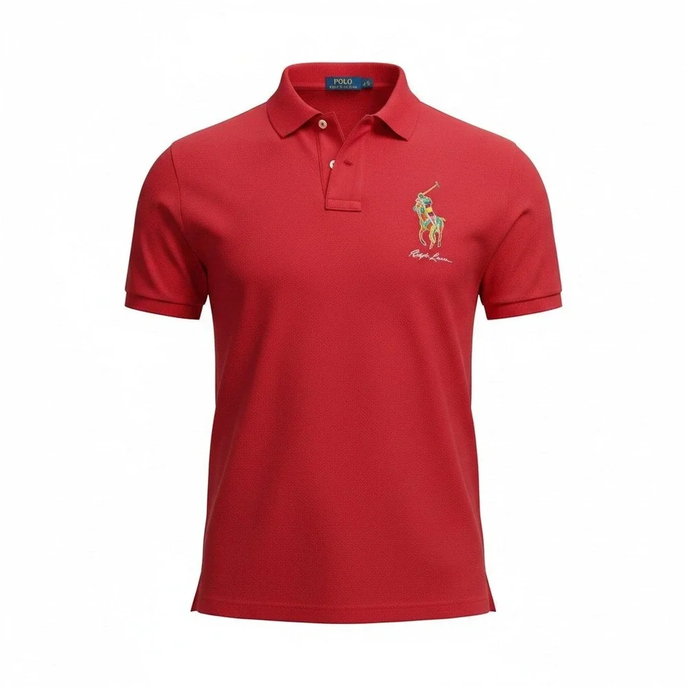 Polo Ralph Lauren Polo Men XL Red Big Pony Classic Fit Short Sleeve NWT